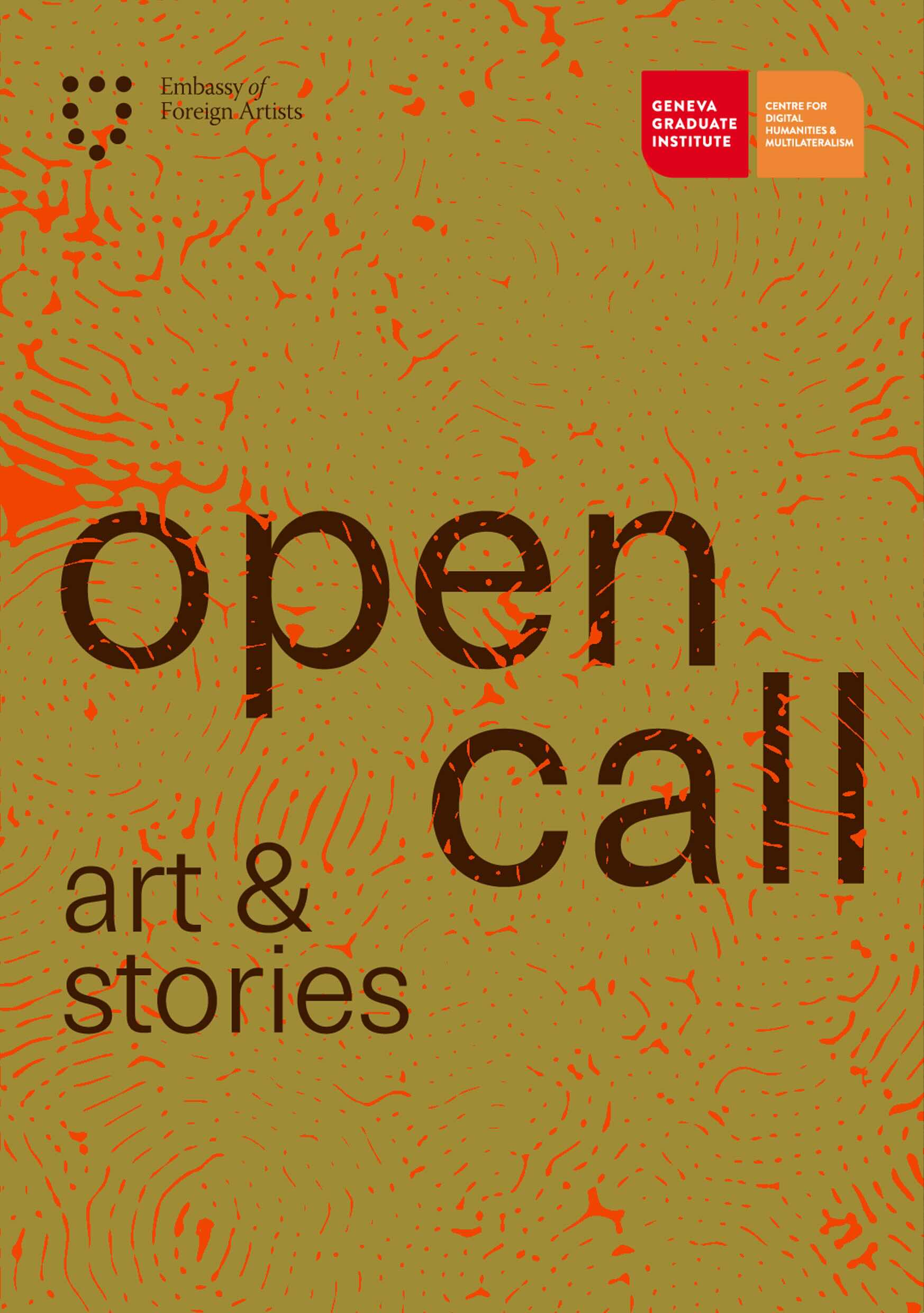 'Open call' on coloured patterns.